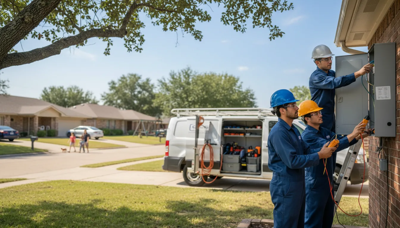 Certified electrician providing emergency electrical services in Sturkie, AR